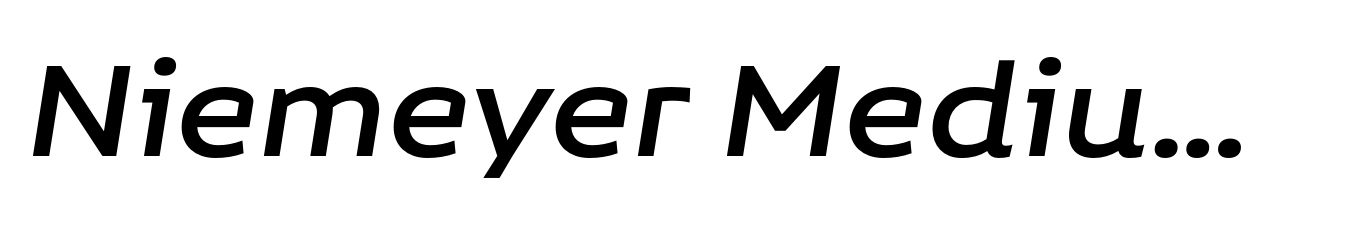 Niemeyer Medium Italic